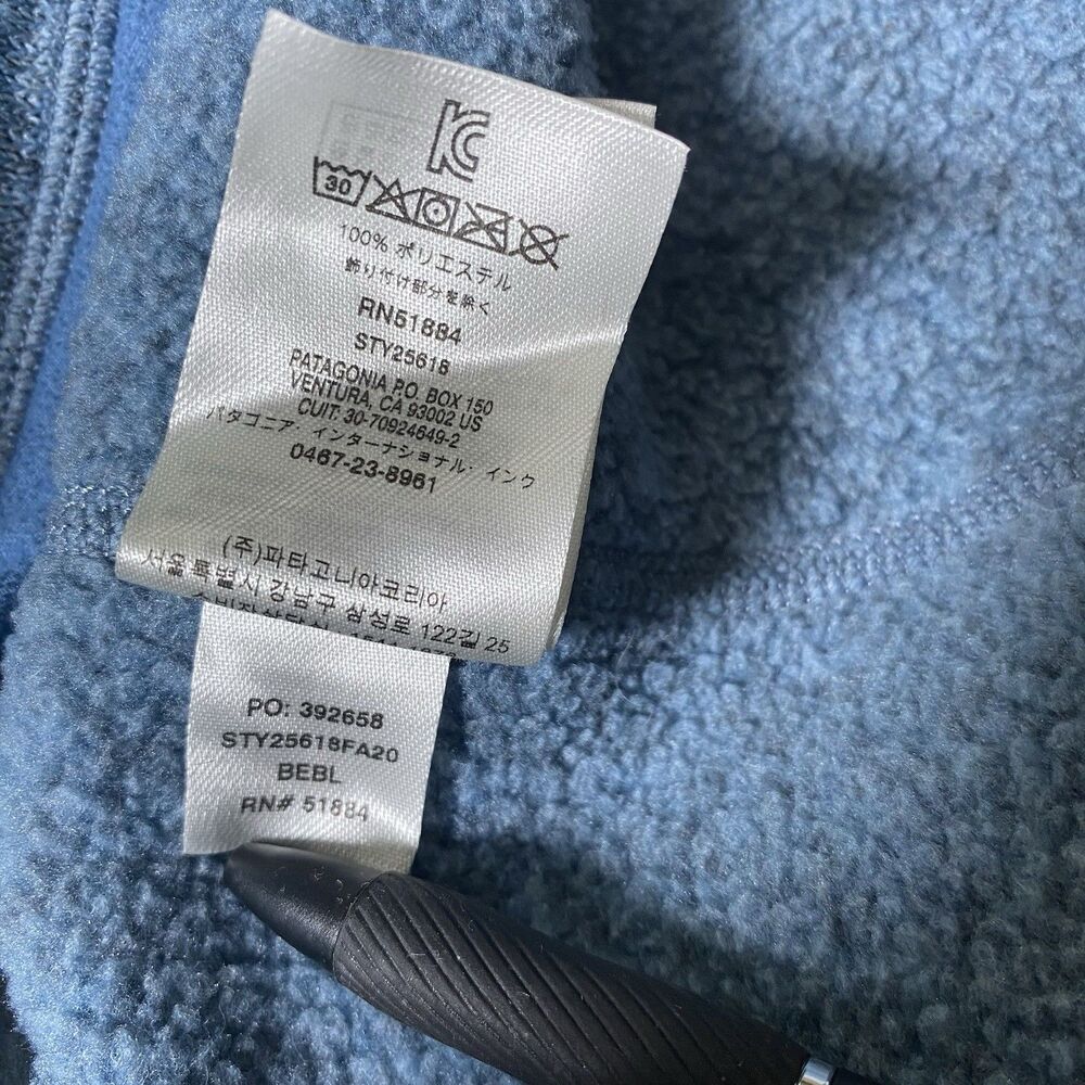 Patagonia Women's Blue Better Sweater 1/4 Zip Fleece Size Med STY25618 Pullover - Picture 8 of 9